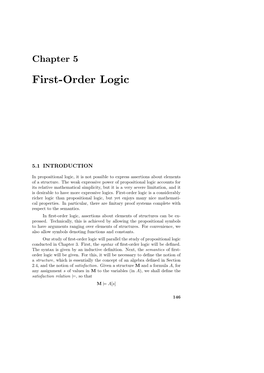 First-Order Logic