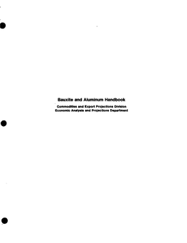 Bauxite and Aluminum Handbook Commodities and Export Projections Division Economic Analysis and Projectuonsdepartment