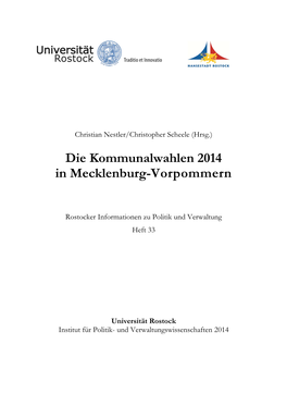 Die Kommunalwahlen 2014 in Mecklenburg-Vorpommern