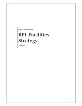 RFL Facilities Strategy