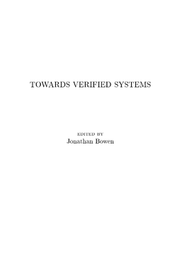 Towards Verified Systems
