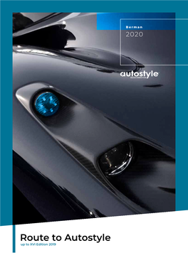 Route to Autostyle up to XVI Edition 2019 Index