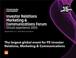 Investor Relations Marketing & Communications Forum