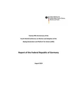 Report of the Federal Republic of Germany