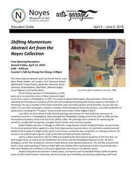 Shifting Momentum: Abstract Art from the Noyes Collection