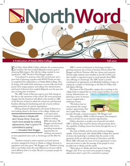 Northword • Fall 2010 1 Alumnews Gene Horst: Learning Through Adversity on Feb