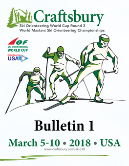 March 5-10 • 2018 • USA Welcome from the Craftsbury Outdoor Center