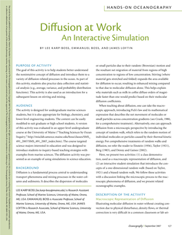 Diffusion at Work