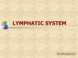 The Lymphoid System