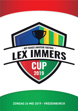 Reglement Lex Immers Cup 2019