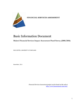 Basic Information Document