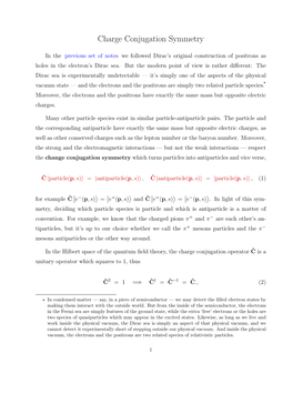 Charge Conjugation Symmetry