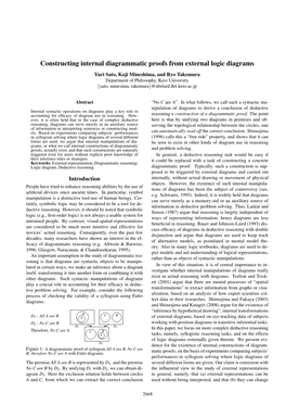 Constructing Internal Diagrammatic Proofs from External Logic Diagrams