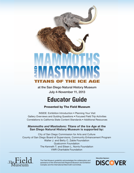 Educator Guide Presented by the Field Museum