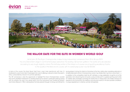 The Major Date for the Elite in Women's World Golf