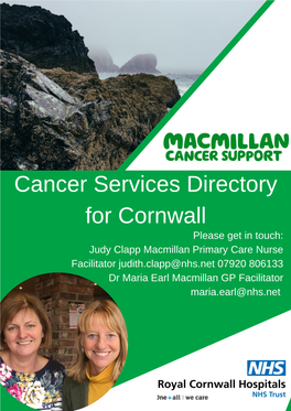 Cancer Services Directory for Cornwall