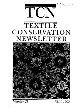 Conservation Newsletter