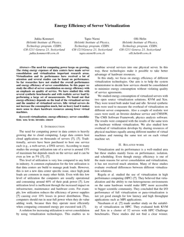 Energy Efficiency of Server Virtualization