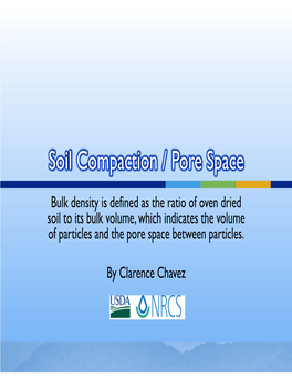 Soil Compaction / Pore Space