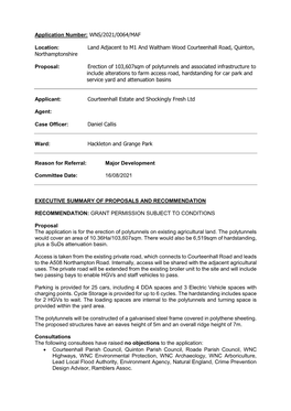 WNS 2021 0064 MAF Quinton Committee Report , Item 4. PDF 668