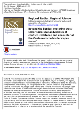 Exploring Cross-Scalar Socio-Spatial Dynamics of Conflict, Resistance And