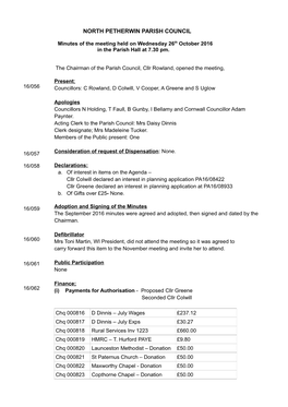 North Petherwin Parish Council