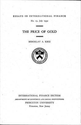 The Price of Gold