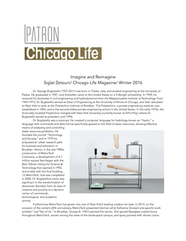 Imagine and Reimagine Siglat Zetouni/ Chicago Life Magazine/ Winter 2016