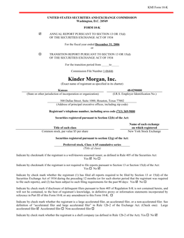 Kinder Morgan, Inc. 2006 Form 10-K