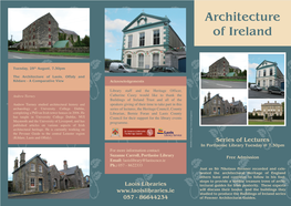 2015 Architecture of Ireland Seminars