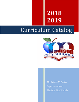 2018 2019 Curriculum Catalog
