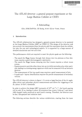 The ATLAS Detector: a General Purpose Experiment at the Large Hadron Collider at CERN