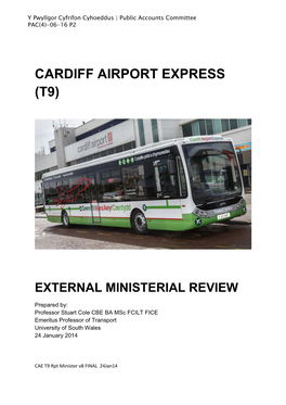2 Cardiff Airport Express T9 – the Route