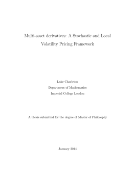 A Stochastic and Local Volatility Pricing Framework