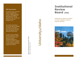 Institutional Review Board (IRB)