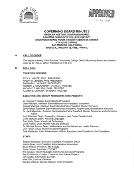 Governing Board Minutes