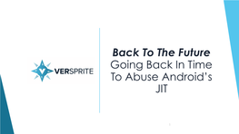 The Future Going Back in Time to Abuse Android's