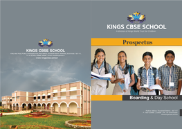 KINGS CBSE SCHOOL a Division of Kings World Trust for Children