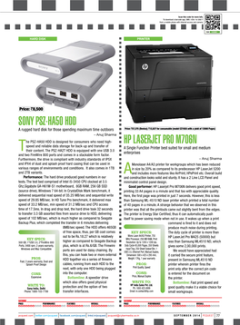 Sony Psz-Ha50 Hdd Hp Laserjet Pro M706n