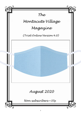 The Montacute Village Magazine August 2020