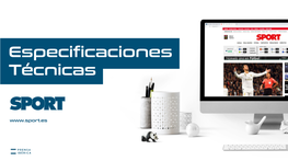 Especificaciones Técnicas Índice