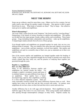 Meet the Herps!