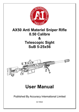 AI-15522-1 User Manual, AX50