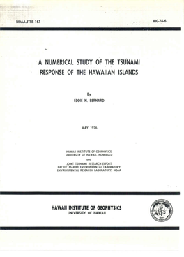 Numerical Model 39 4.2 Results of the Hawaiian Islands Response to Generalized Input Approaching from Alaska 41