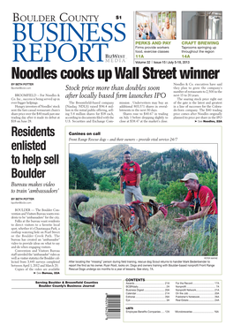 Noodles Cooks up Wall Street Winner by BETH POTTER Noodles & Co