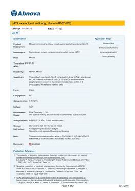 LAT2 Monoclonal Antibody, Clone NAP-07 (PE)