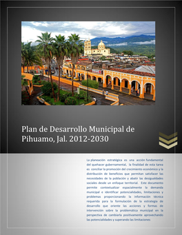 Plan De Desarrollo Municipal De Pihuamo, Jal. 2012-2030