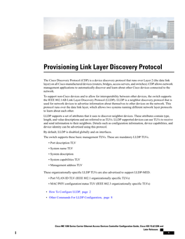 Provisioning Link Layer Discovery Protocol