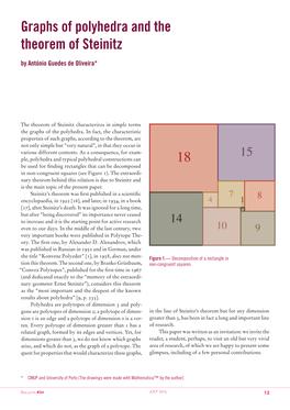 Graphs of Polyhedra and the Theorem of Steinitz by António Guedes De Oliveira*