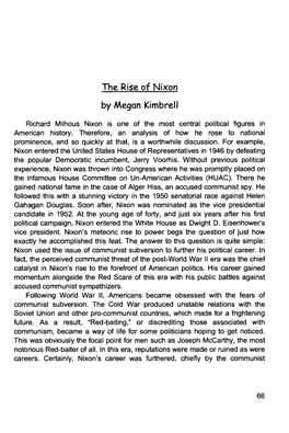 The Rise of Nixon by Megan Kimbrell
